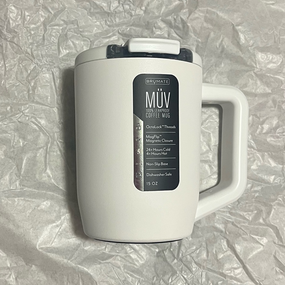 BrüMate Limited Edition Matte White Müv 15